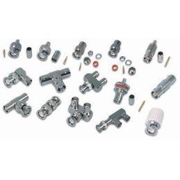 Adattatore BNC a T 1 Maschio 2 Femmine