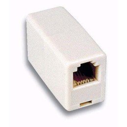 Adattatore Telefonico RJ12 6 Poli 6 Contatti Pin to Pin F/F Avorio