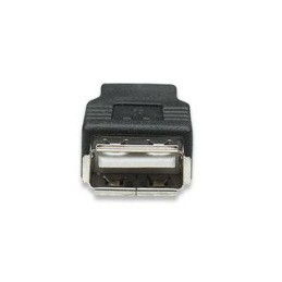 Adattatore Convertitore USB A Femmina USB B Maschio Nero