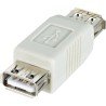 Adattatore USB-A Femmina USB-A Femmina Bianco