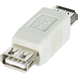 Adattatore USB-A Femmina USB-A Femmina Bianco