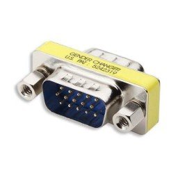 Mini Gender Changer VGA DB 15 poli HD M/M