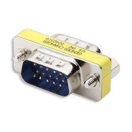 Mini Gender Changer VGA DB 15 poli HD M/M