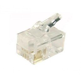 Plug Telefonico RJ14/RJ11 6 poli 4 contatti