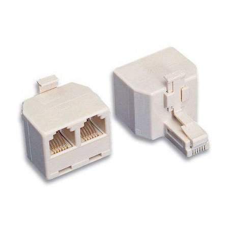 Accoppiatore telefonico duplex 6P4C M a 2x 6P4C F