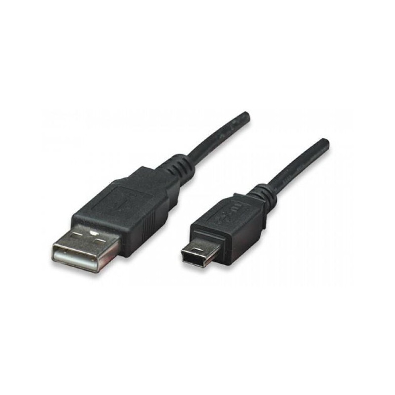 Cavo USB 2.0 A maschio/mini B 5 pin maschio 1,8 m Nero