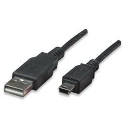 Cavo USB 2.0 A maschio/mini B 5 pin maschio 3 m Nero