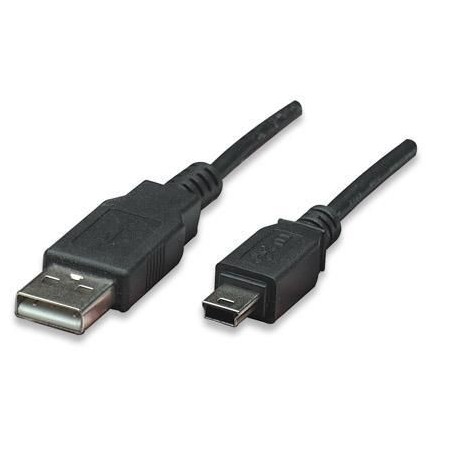 Cavo USB 2.0 A maschio/mini B 5 pin maschio 3 m Nero