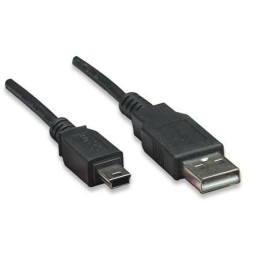 Cavo USB 2.0 A maschio/mini B 5 pin maschio 3 m Nero