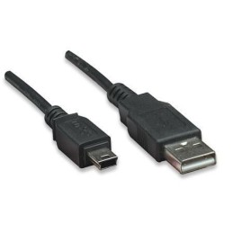 Cavo USB 2.0 A maschio/mini B 5 pin maschio 4,5 m Nero