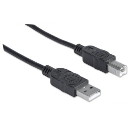 Cavo USB 2.0 A maschio/B maschio 0,5m Nero