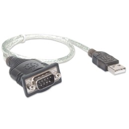 Convertitore Adattatore Manhattan da USB a Seriale 45cm in Blister