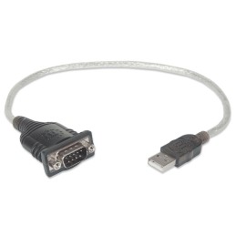 Convertitore Adattatore Manhattan da USB a Seriale 45cm in Blister