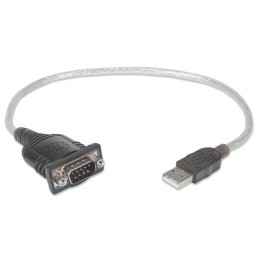 Convertitore Adattatore Manhattan da USB a Seriale 45cm in Blister