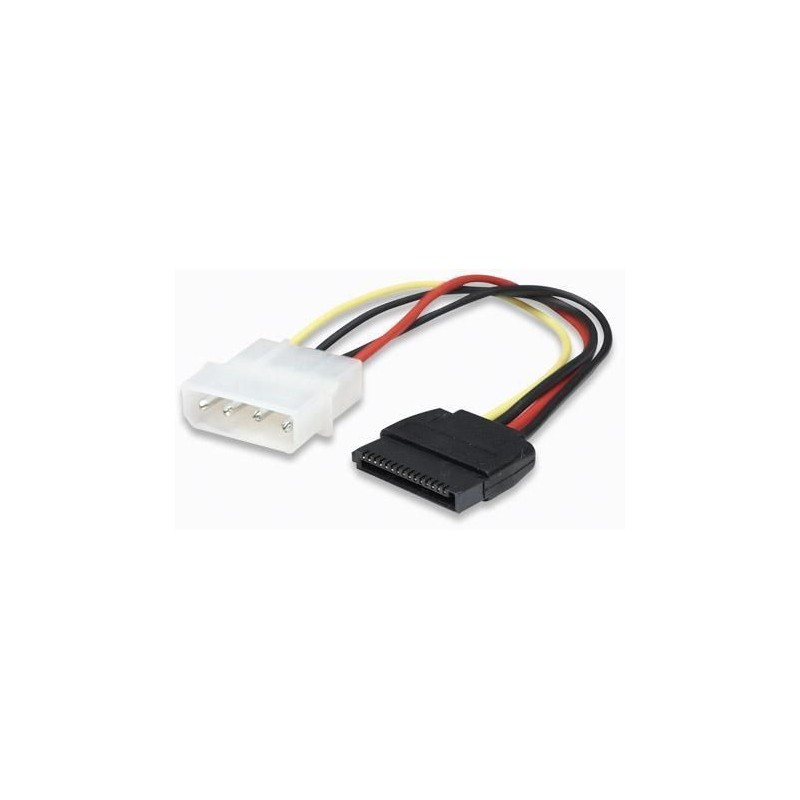 Cavo alimentazione SATA Molex 4pin M/SATA 15pin F