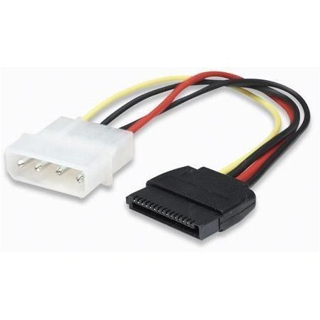 Cavo alimentazione SATA Molex 4pin M/SATA 15pin F