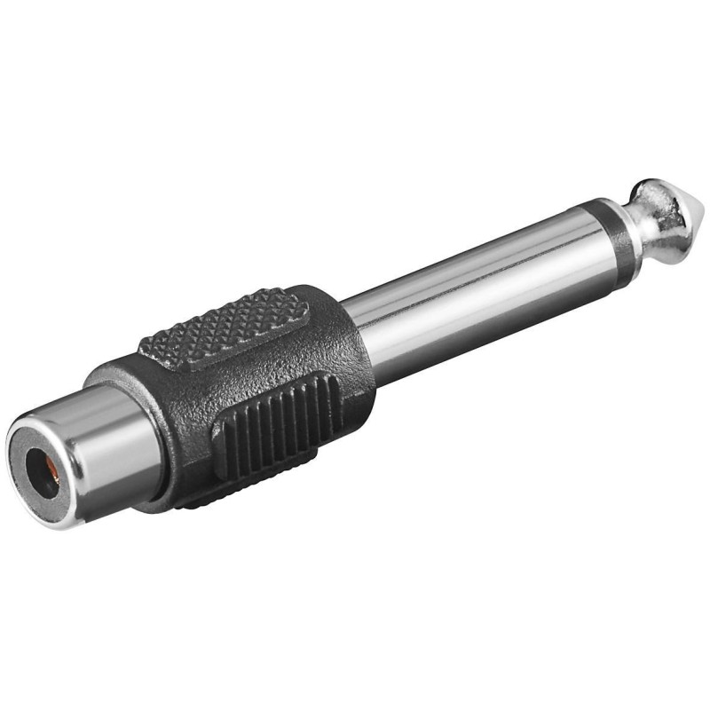 Adattatore Audio 6.3mm Mono Maschio a RCA Femmina Adattatore Audio 6.3mm Mono Maschio a RCA Femmina