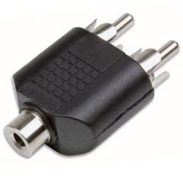 Adattatore Audio 2 RCA Maschio a 1 Audio 3.5mm Femmina