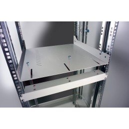 Mensola per Rack 19'' 470 mm 1U Grigia 4 punti