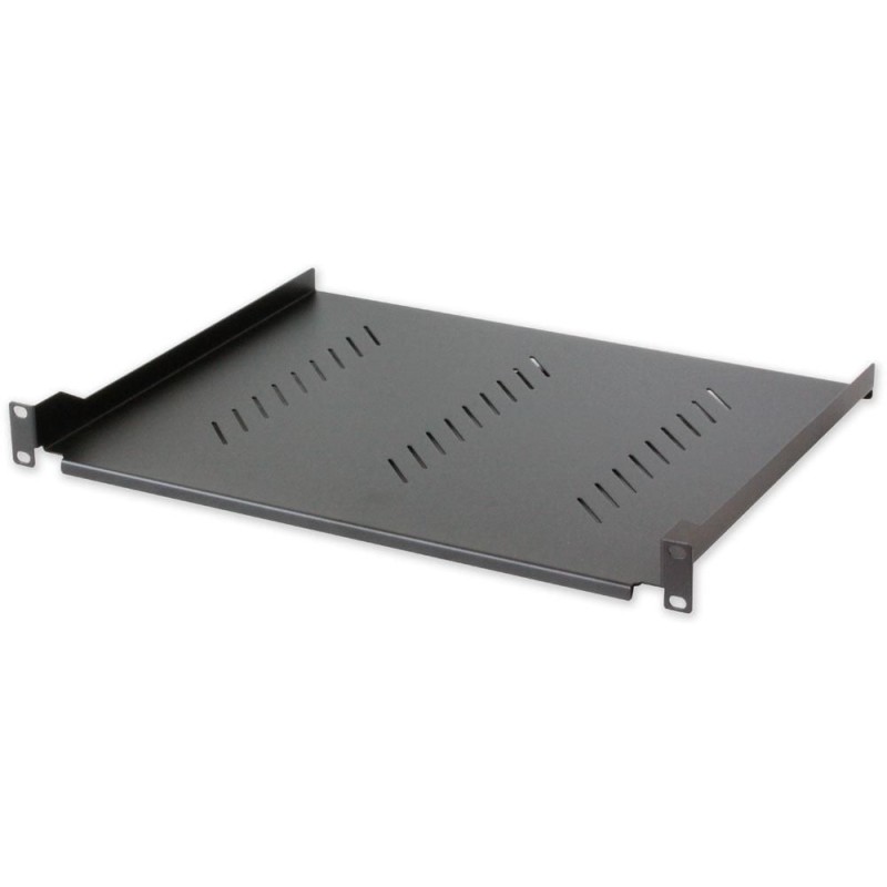 Mensola per Rack 19'' 350 mm 1U Nera 2 punti Mensola per Rack 19'' 350 mm 1U Nera 2 punti