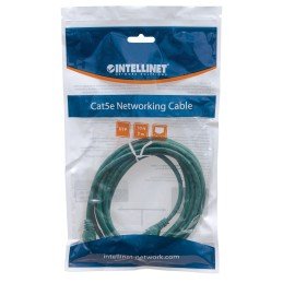 Cavo di rete Patch in Rame Cat. 5e Verde UTP 15 mt