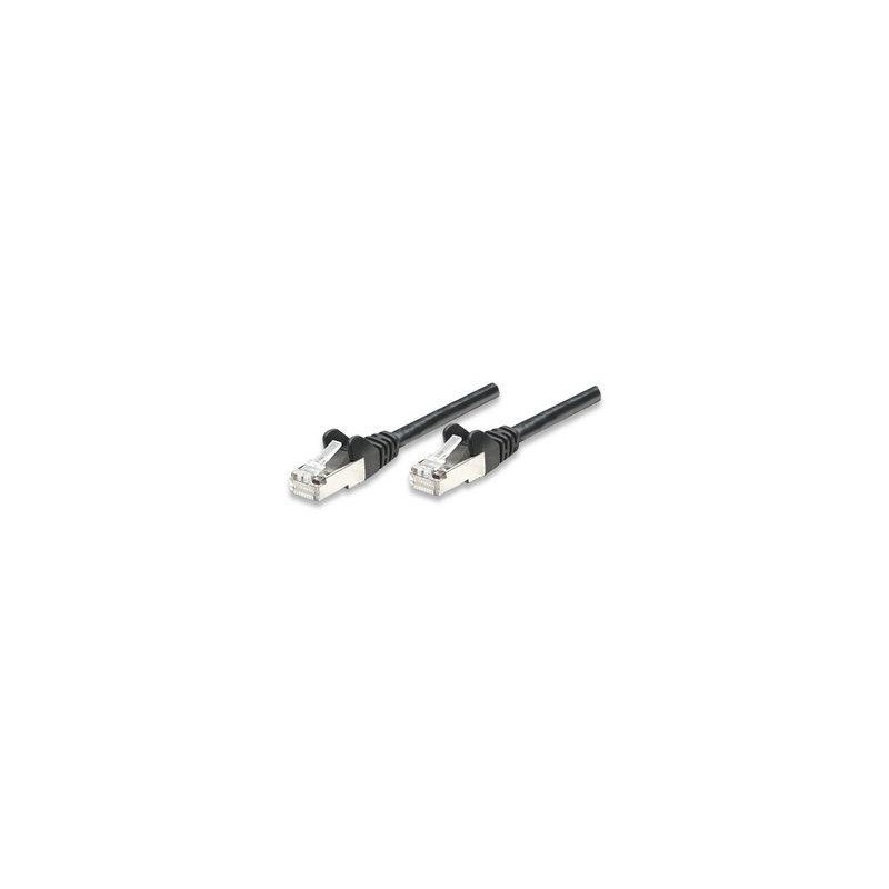 Cavo di rete Patch in Rame Schermato Cat. 5e Nero FTP 0,5 mt Cavo di rete Patch in Rame Schermato Cat. 5e Nero FTP 0,5 mt