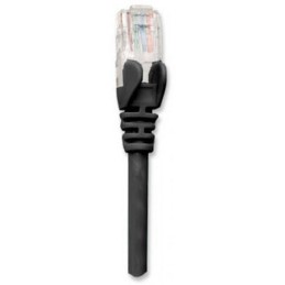 Cavo di rete Patch in Rame Schermato Cat. 5e Nero FTP 1 mt