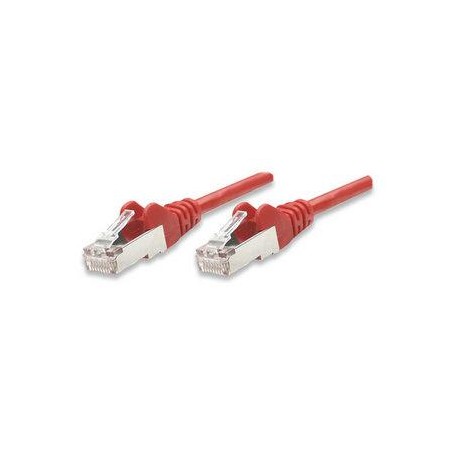 Cavo di rete Patch in Rame Schermato Cat. 5e Rosso FTP 1 mt