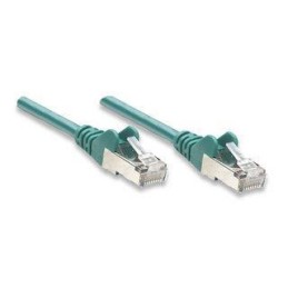 Cavo di rete Patch in Rame Schermato Cat. 5e Verde FTP 0,5 mt