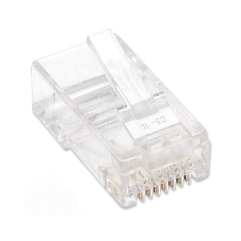 Plug Modulari RJ45 Cat6 per Cavo Flessibile UTP Plug Modulari RJ45 Cat6 per Cavo Flessibile UTP