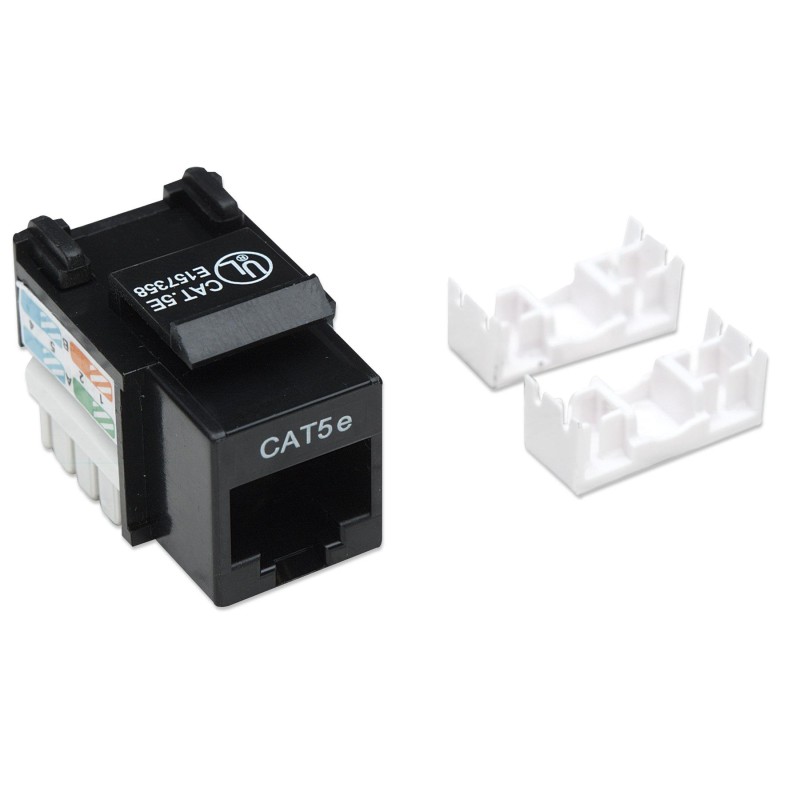 Frutto Keystone RJ45 Cat5e UTP Nero