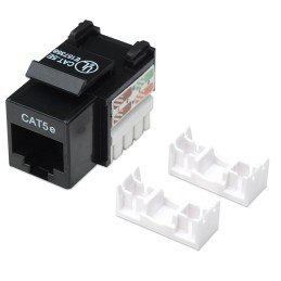 Frutto Keystone RJ45 Cat5e UTP Nero