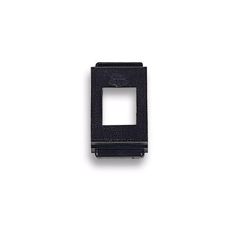 Adattatore Frutti RJ45 per Placca Ticino Living Nero Adattatore Frutti RJ45 per Placca Ticino Living Nero