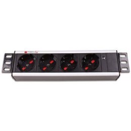 Multipresa universale a 4 posti rack 10''