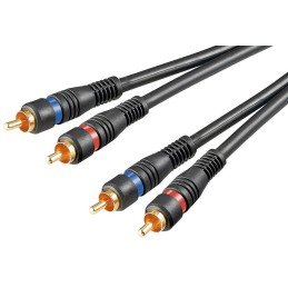 Cavo Audio 2RCA M/M 10mt Alta qualità