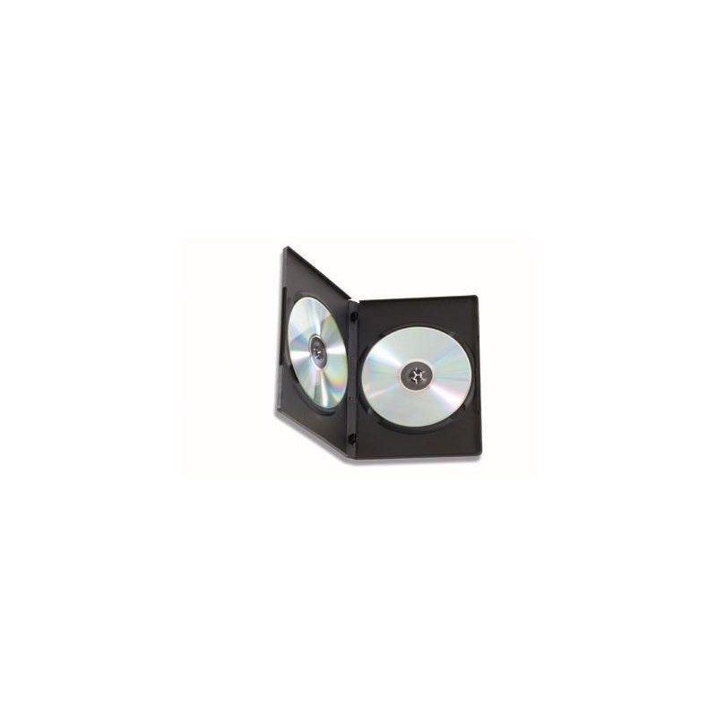 Custodia Doppia per DVD/CD BOX Nero