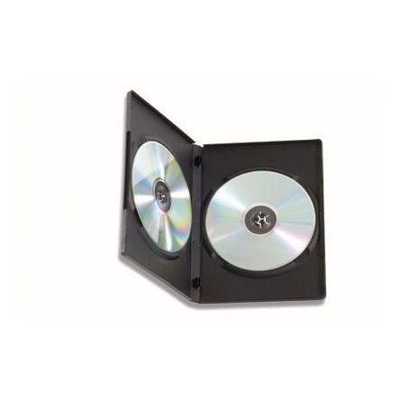 Custodia Doppia per DVD/CD BOX Nero