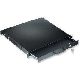 Cassetto Porta Tastiera 1U per Armadi Rack 19" con Serratura Nero