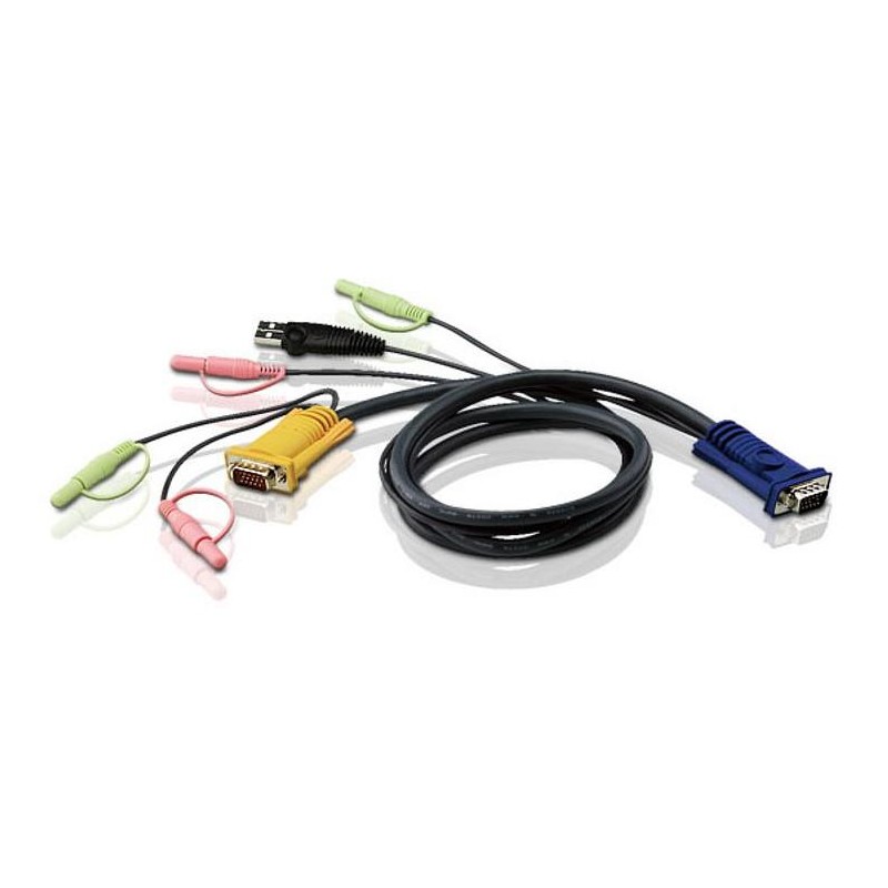 Cavo per KVM HD15 a USB con Audio 1,8m, 2L-5302U Cavo per KVM HD15 a USB con Audio 1,8m, 2L-5302U