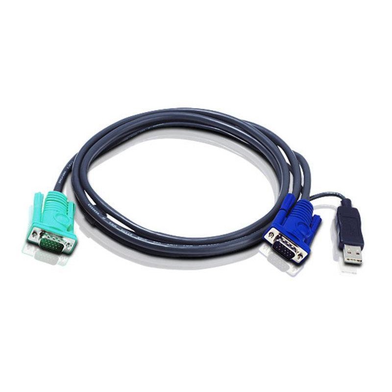 Cavo per KVM 15 HD Poli a 15 Poli e USB, 2L-5203U Cavo per KVM 15 HD Poli a 15 Poli e USB, 2L-5203U