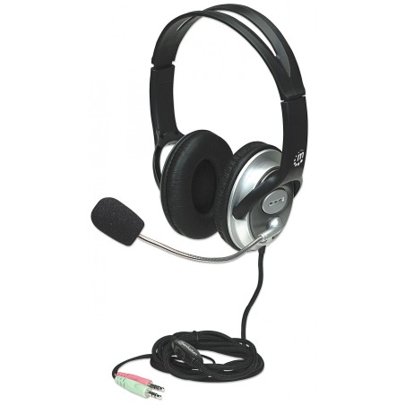 Cuffia Stereo Classica con Microfono 2x3.5mm