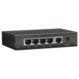 Switch Hub ethernet 10/100Mbps 5 porte desktop in metallo