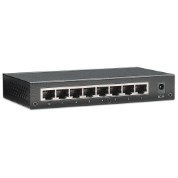 Switch Hub Ethernet 10/100Mbps 8 Porte Desktop in Metallo