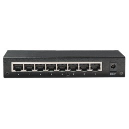 Switch Hub Ethernet 10/100Mbps 8 Porte Desktop in Metallo