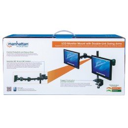 Supporto per Monitor LCD con Doppio Braccio Rotante