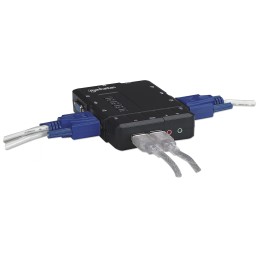 KVM Switch 4 porte USB/Audio Nero