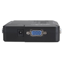 KVM Switch 4 porte USB/Audio Nero