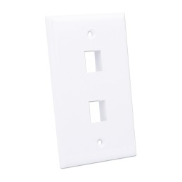 Placca porta frutti 2 posti mod. 503 Bianco