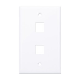 Placca porta frutti 2 posti mod. 503 Bianco