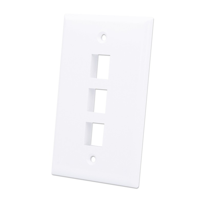 Placca porta frutti 3 posti mod. 503 Bianco Placca porta frutti 3 posti mod. 503 Bianco